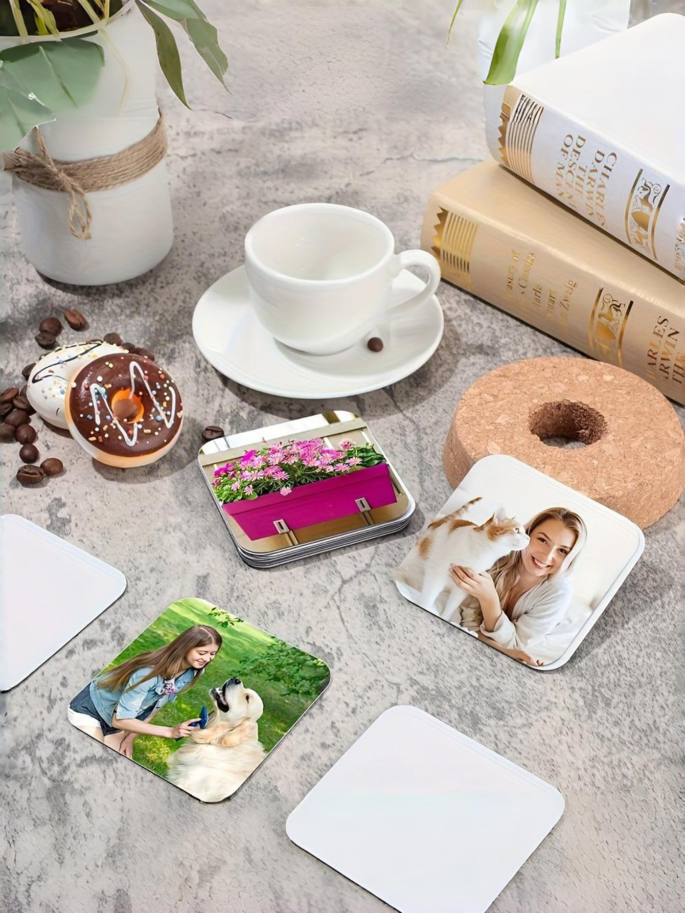 Customizable Square Refrigerator Sticker